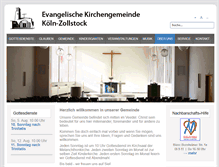 Tablet Screenshot of melanchthonkirche.de